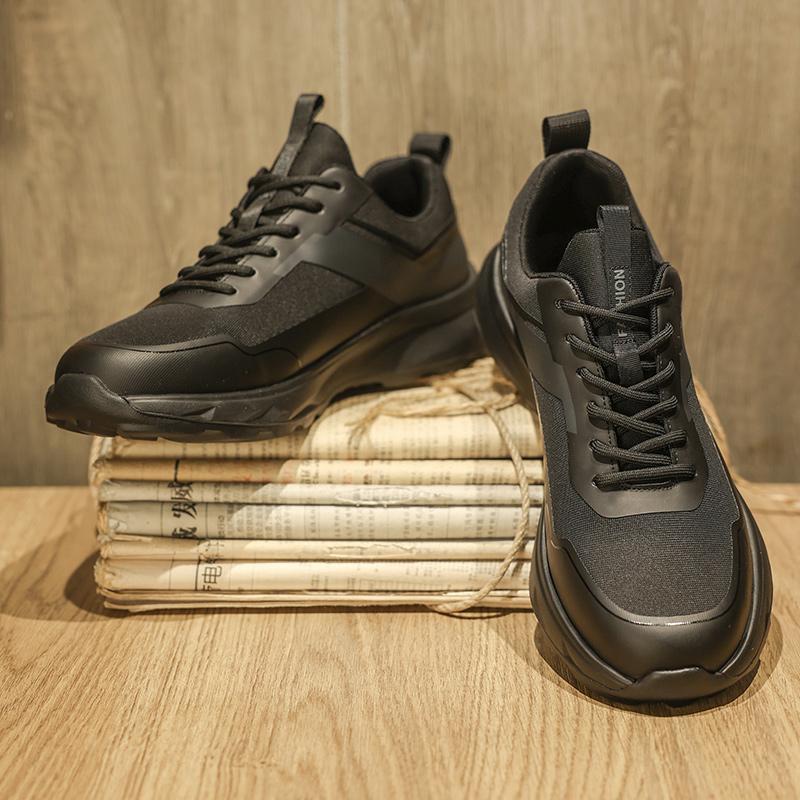 Genuine Leather Men's Sports Footwear New Design Leisure Sneakers Training Tennis Shoes Casual Shoes Versatile Outdoor Trainers