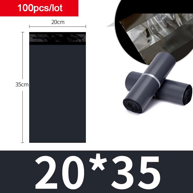 100 Stück Kurierbeutel Expressumschlag Aufbewahrungsbeutel Posttaschen Versandtaschen Selbstklebend Versiegelung Kunststoffverpackungsbeutel