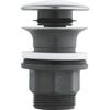 Bonde clic clac - GROHE - Diametre serrage vasque 63 mm - Matiere métal - Chrome - Pour lavabo avec trop-plein