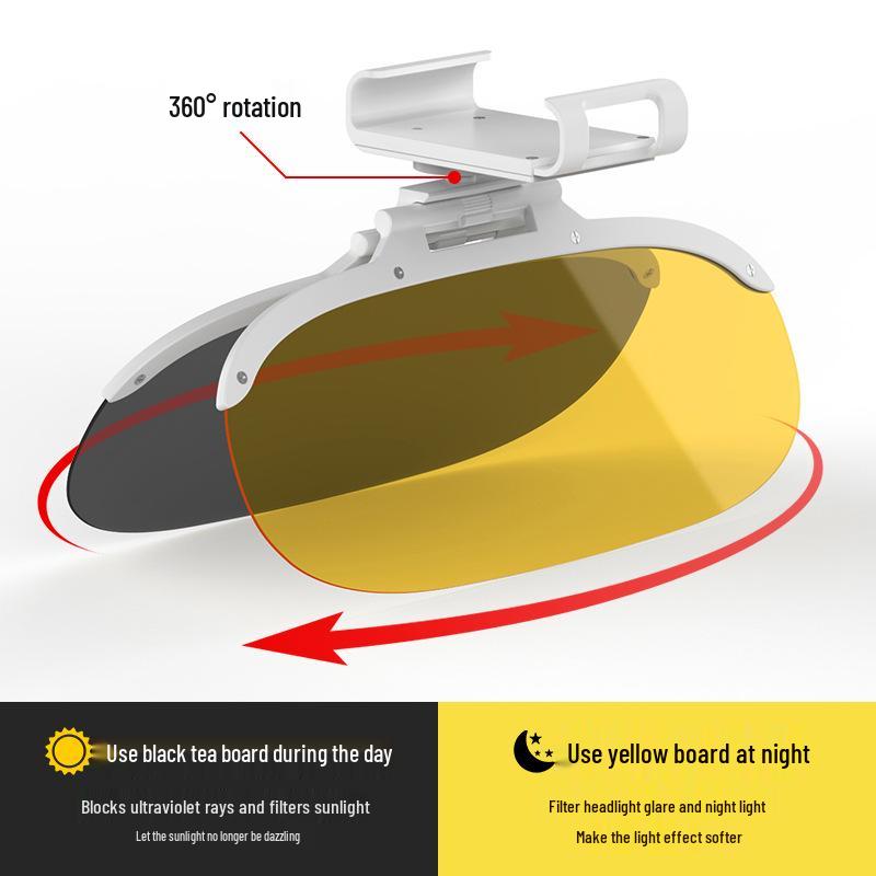 Day & Night Anti-Glare Sun Visor for Driving