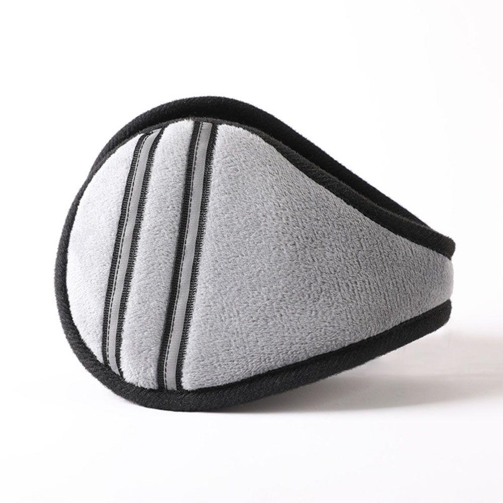 

Однотонные плюшевые утолщенные наушники для защиты ушей от солнца серый