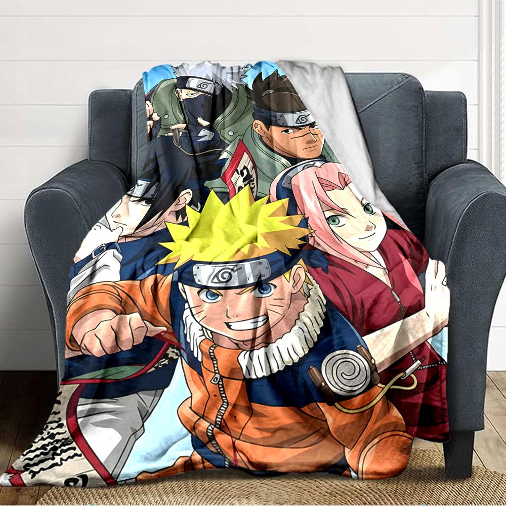 1pc NARUTO (3) Blanket, Gift, for Men and Women, Soft Blanket, Good for Sofa Bed Couch Travel, Lightweight Flannel Blanket