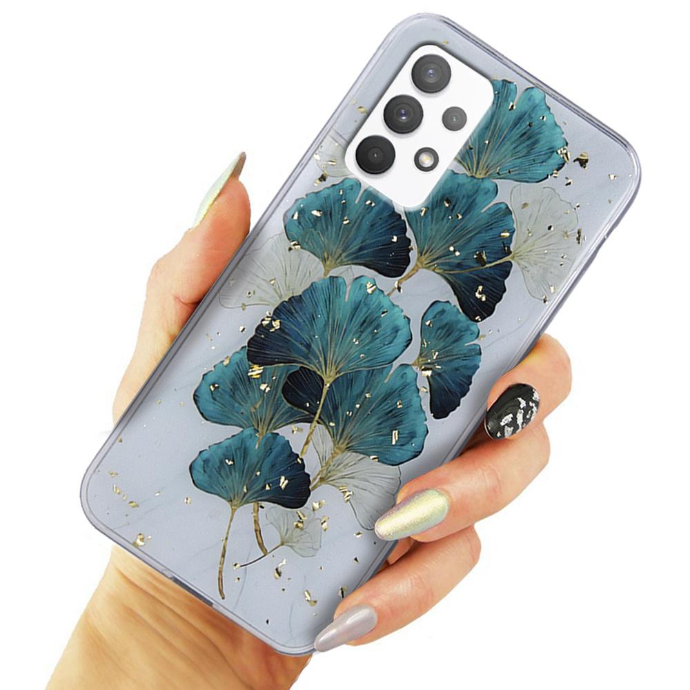 Gold Glam case for Samsung Galaxy A13 4G, Ginkgo Leaf