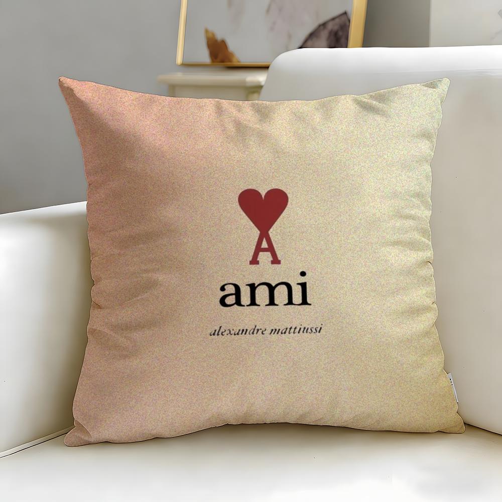 Classic Brand Ami Cushion Cover Soft  EasyWash Pillow Case  Versatile for Couch Bed Travel and Office