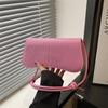 Summer Solid Color Commuter Shoulder Messenger Bag Hand Carry Women's Bag Niche Texture Underarm Bag