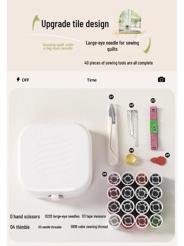 Premium Magnetic Needle & Thread Box: Compact High-Quality Sewing Kit for Home and Dormitory Use