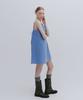 MAIS Mini Check Halterneck Dress / Blue