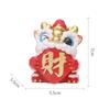 New Year Decoration 2025 Gift Table Sculpture Exquisite Wake Lion Ornament Spring Festival for Housewarming Home Car Office