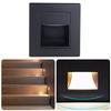3 Pcs Step Light 1.5W 3000K Warm White Soft Lighting Embedded Stair Step Lamp for Bedside Corridor