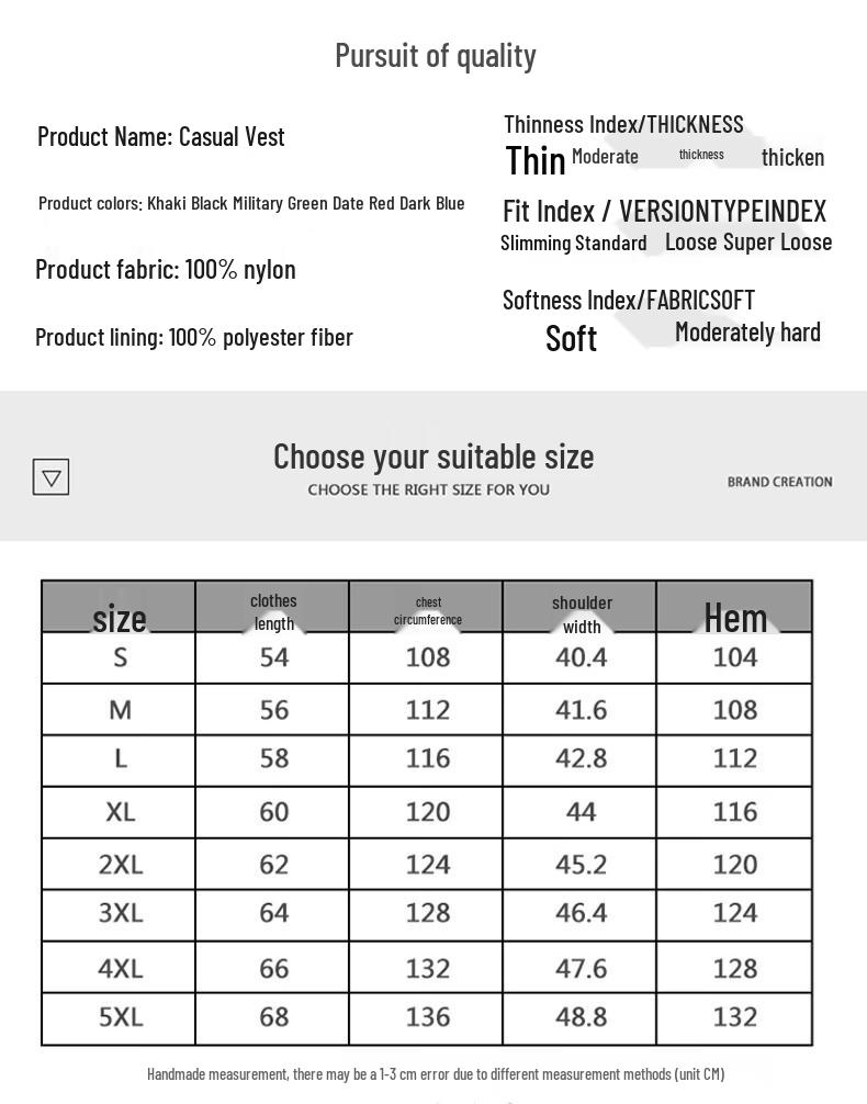 JEEP SPIRIT Men's Multi-pocket Outdoor Vest