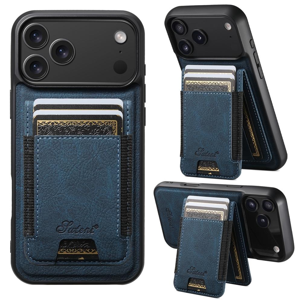 Magnetic Wireless Charging Case for 17 Pro Max 16 15 14 13 Separate Card Bag Business Phone Case