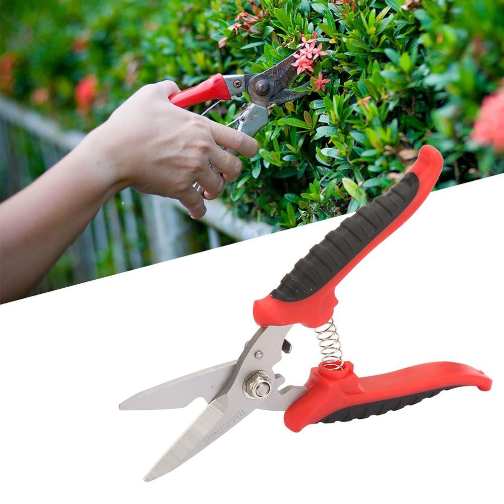 180mm Multifunction Scissors 3CR13 Steel Garden Tool Pruning Scissors  Electrician Tool