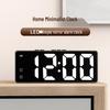 Minimalist Dual-Use LED Alarm Clock with Voice Control and Temperature Display