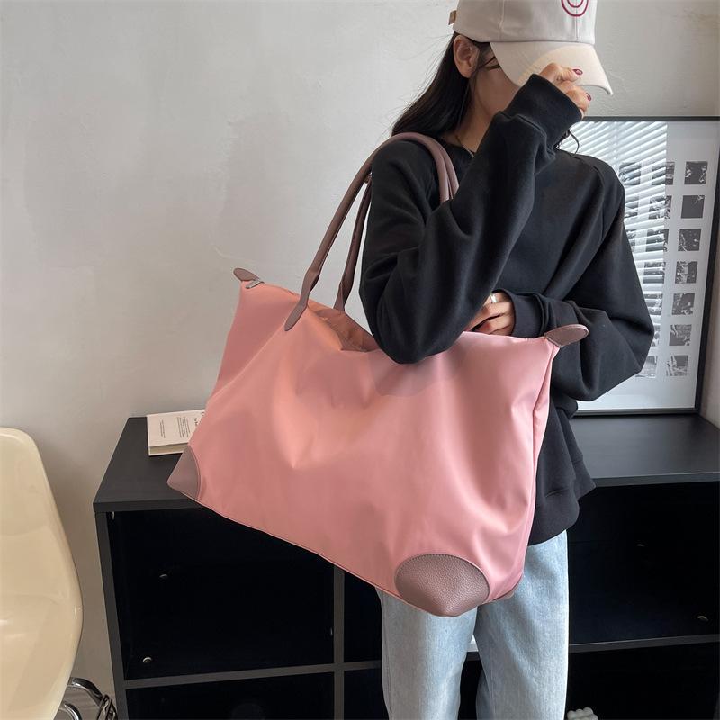 Short-haul Travel Bag Women's Hand-held Shoulder Large-capacity Light Portable Bag Travel Luggage Waiting for Delivery Storage Duffel Bag
