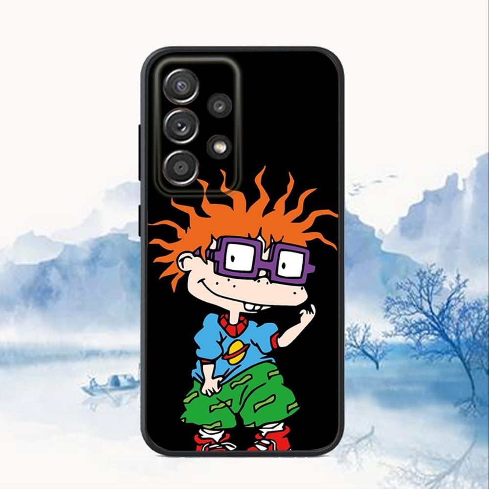 R-Rugrat Chuckie A-Angelica Phone Case For Samsung S25,S24,S21,S22,S23,S30,Ultra,S20,Plus,Fe,Lite,Note,10,9,5G Black Cover