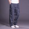 Pants Men's Loose Large Size Straight-leg Pants Men's Pants Cotton Tooling Casual Long Pants