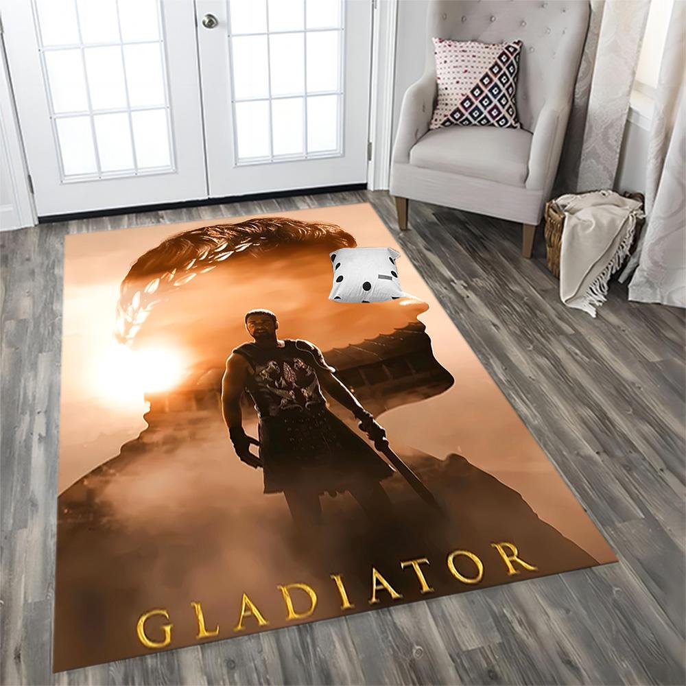 Gladiator Epic Journey Teppich für Wohnzimmer, Schlafzimmer, Heimdekoration und als Geschenke.