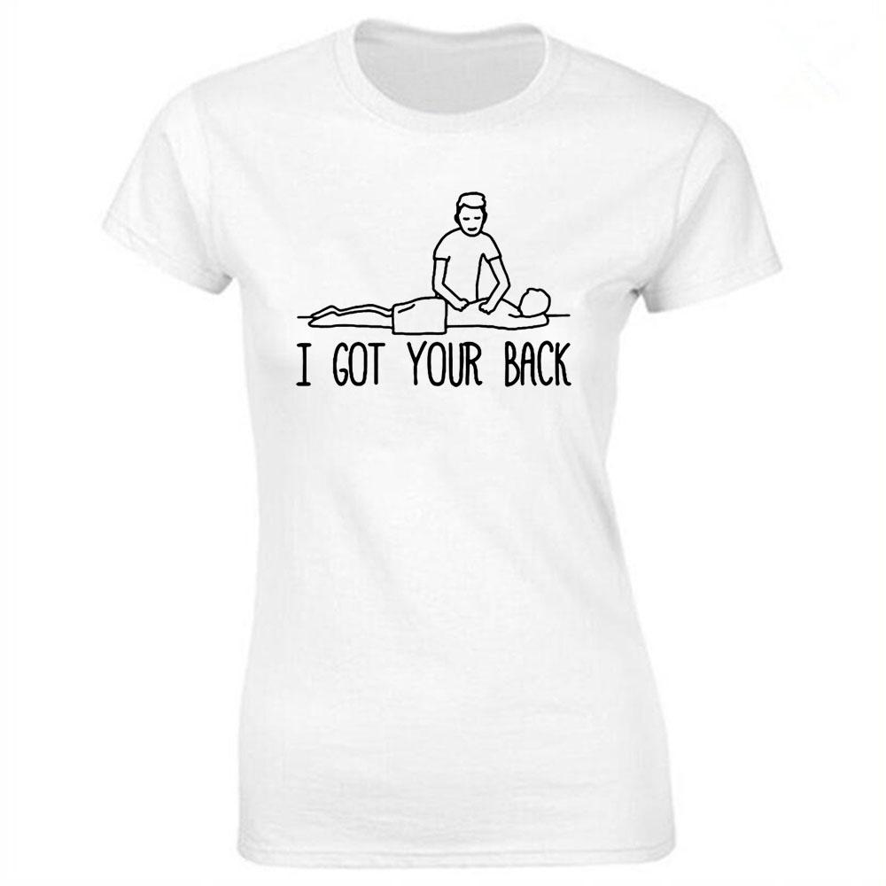 Massage Therapist Print Cotton Casual Tshirt Women Funny T Shirt for Lady Streetwear Regular Top Tee