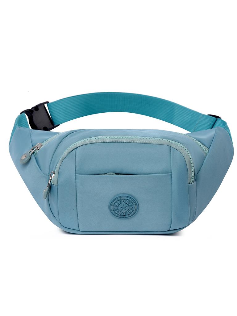 Damen Bunte Bedruckte Wasserdichte Bauchtasche mit Großer Kapazität Mehrschichtige Praktische Verschleißfeste Brusttasche