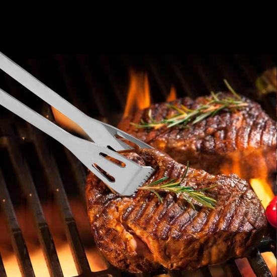 Acciaio Inox Set 2 Spatole Barbecue Acciaio - Per Griglia E