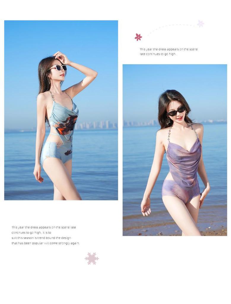 Women's Korean Bikini 3-Piece Set: Trendy Hot Spring & Seaside Swimwear