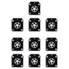 10PCS Carburetor Metering Diaphragm For 4314 121 4700 For Zama A015053 C1Q Carb Chainsaw Repair Kit Lawn Mower Parts