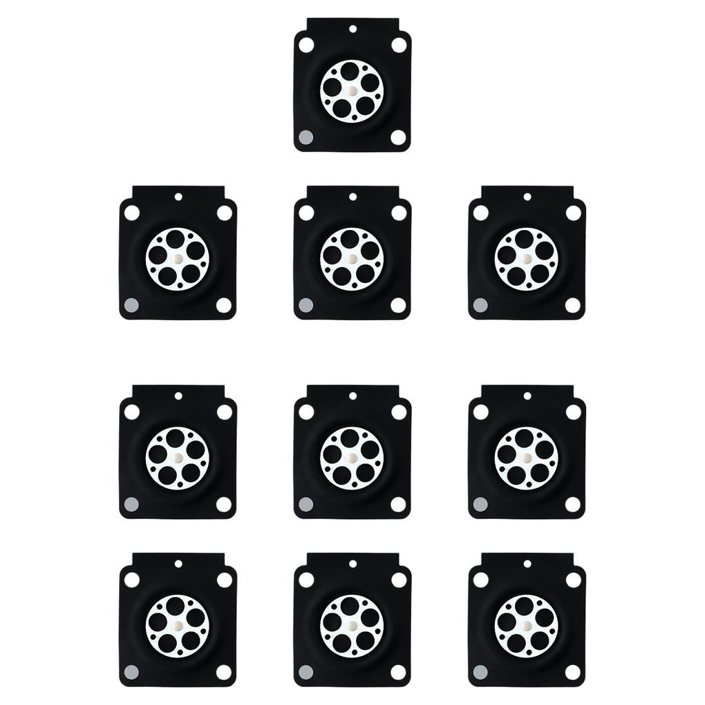 10PCS Carburetor Metering Diaphragm For 4314 121 4700 For Zama A015053 C1Q Carb Chainsaw Repair Kit Lawn Mower Parts