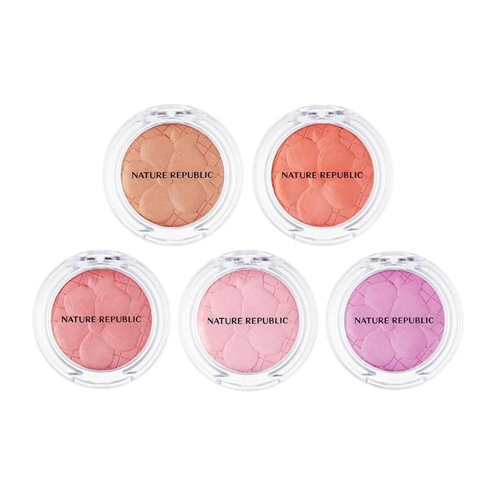 

Nature Republic Румяна для щек Теплый тон Холодный тон Запеченные 05 Peony Purple