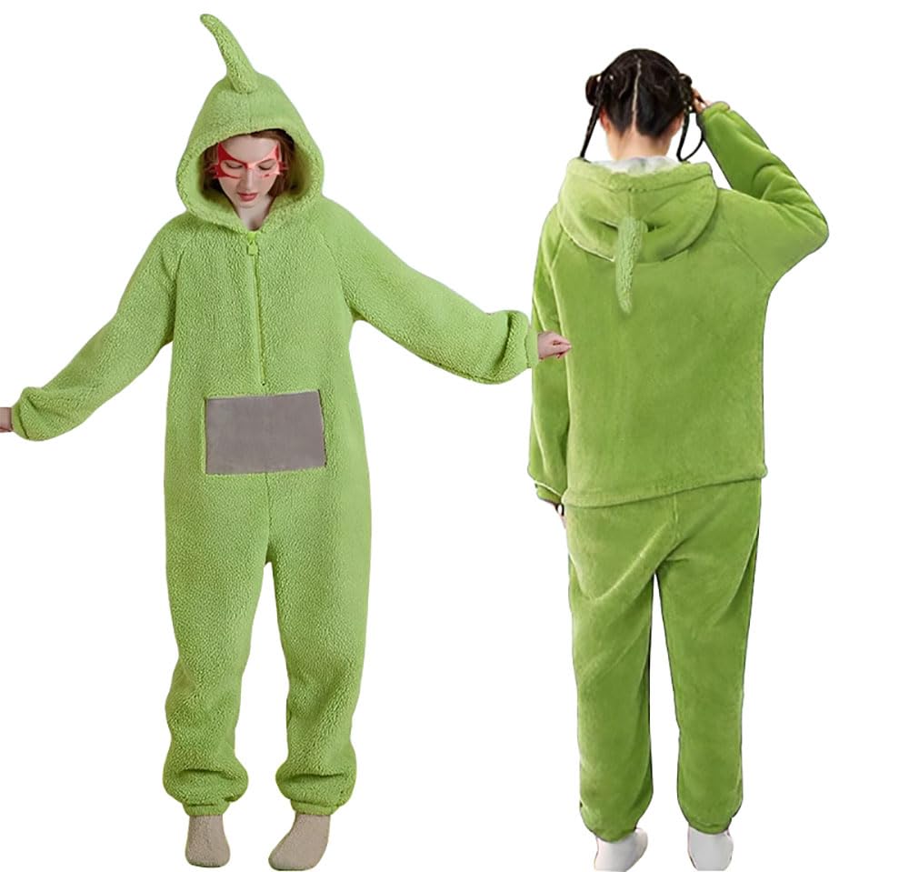 

Kigurumi Teletubbies Fluffy Cute Available in 4 Couple Cold Protection [TSYMQCR] Pajamas, Roomwear, One-Piece Pajamas, One-Piece Pajamas, Sleepwear, зелений