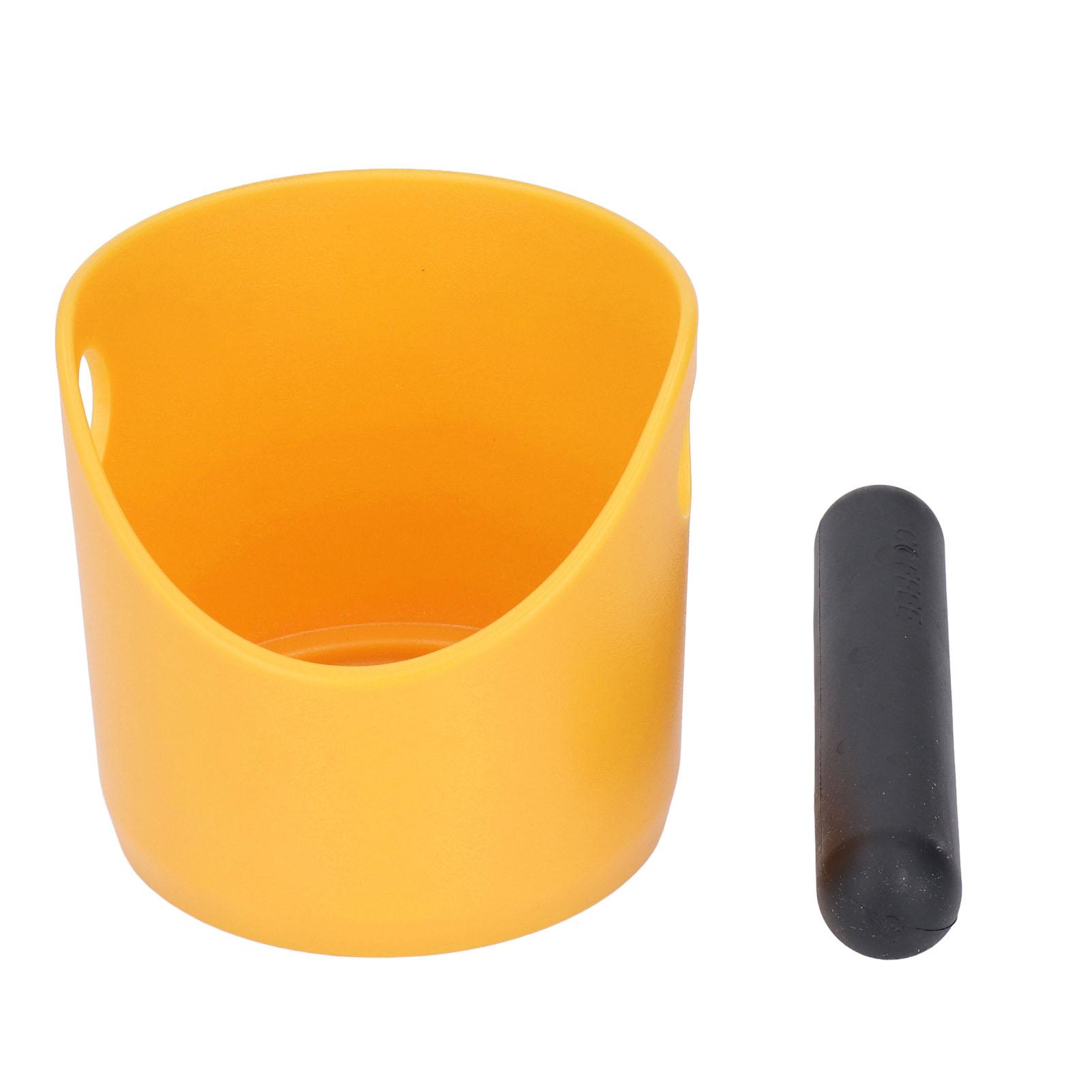 

Пластиковый контейнер для отходов Coffee Knock Box с резиновым покрытием и баром для кухни Coffee Bar Green жёлтый