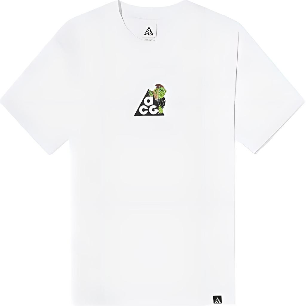 Nike ACG Series Graphic Print Crew Neck Fitted Short Sleeve T-Shirt Men Tops White DJ5734-121