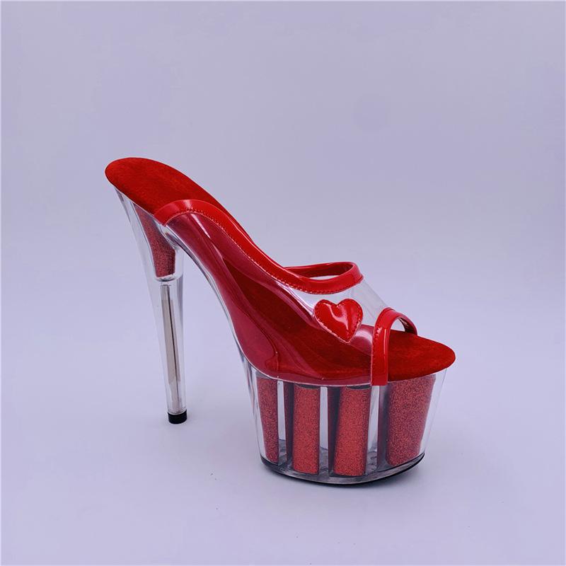 Female Summer Wear Internet Celebrity Crystal Stiletto Sandals High Heels Sandals Fairy Wind 2025 New Transparent Slippers