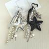 PU Leather Starfish Bag Charm Cute Decorative Keychain Decoration Braided Rope Bag Accessorie