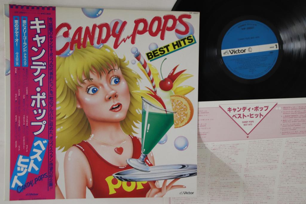 LP Record VARIOUS - Candy Pops Best Hits VIP28021 VICTOR 1981 Japan Obi Pop Used