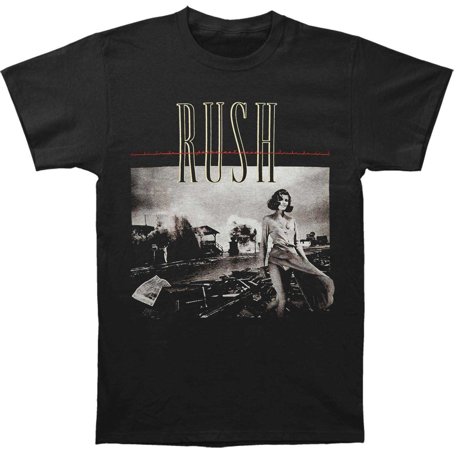 Rush Футболка Permanent Waves Черная Мужская M L 234XL  A210 2XL