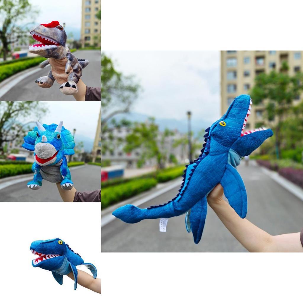 Jurassic World Dinosaur Plush Hand Puppet With Soft Pp Cotton Filling For Kids Playtime Special Characters Included