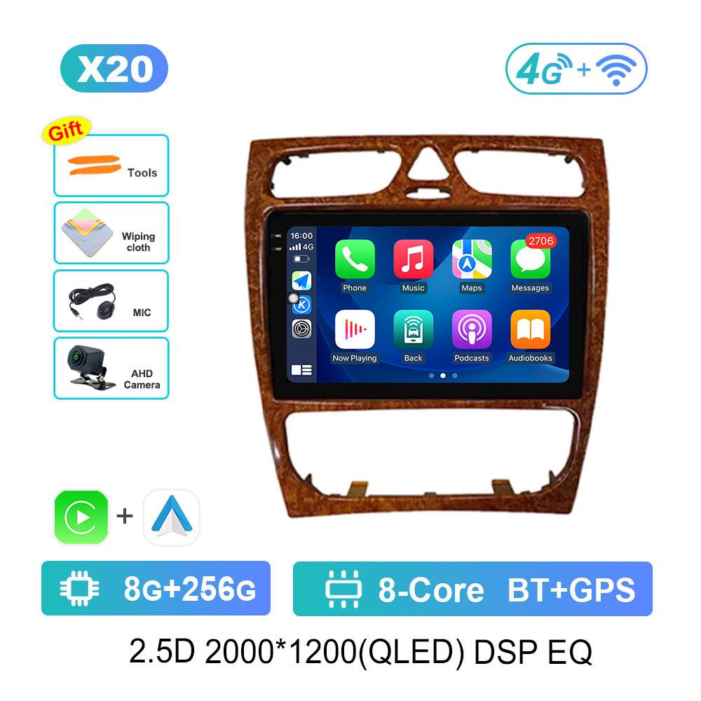 Android OS for Mercedes Benz C Class W203 C200 C320 C350 CLK W209 2002 - 2005 Car Radio Video Multimedia Player GPS 4G Bluetooth