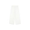 Skechers Yazan Series Solid Mid-Rise Straight-Leg Knitted Wide-Leg Casual Pants Women bottoms Cotton-Candy-White L423W153-0074