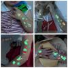 10pcs/set New Christmas Luminous Tattoo Stickers Children Luminous Toy Snowman Penguin Face Simulation Cartoon Stickers