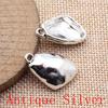 Big Heart Shaped Charms Pendant For Bracelet Necklace Jewelry Making Craft Findings