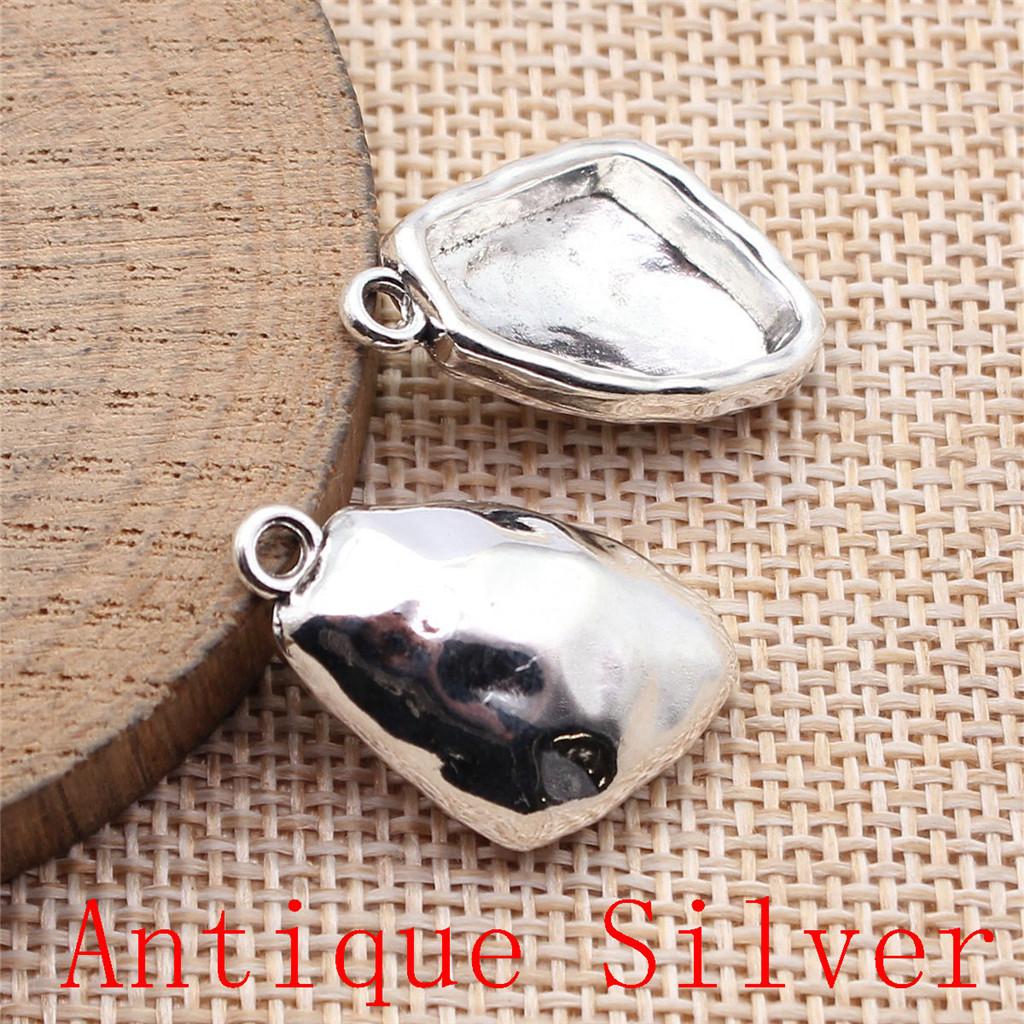 Big Heart Shaped Charms Pendant For Bracelet Necklace Jewelry Making Craft Findings