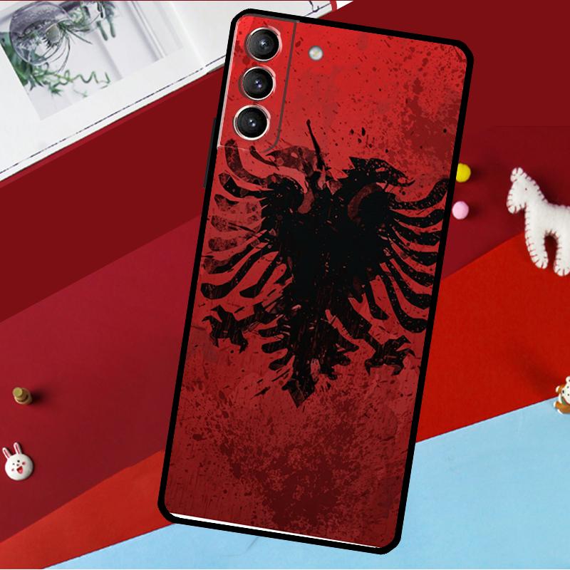 Albania Albanians Flag Funda For Samsung Galaxy S26 Ultra S24 S22 S23 S25 Plus S20 S21 FE S9 S10 S25 FE Phone Case