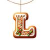 Christmas Hanging Ornaments 26 Letters for Holiday Tree Decor