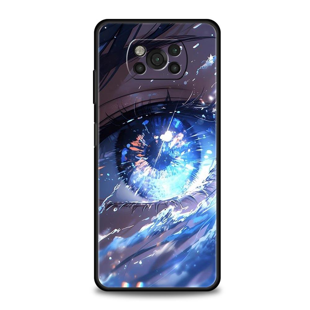 Cartoon Cute eyes art Phone Case For For Xiaomi Poco X6 X5 Pro X4 X3 NFC F5 Pro F4 F3 GT M5 M4 Pro 5G M3 C51 C50 C55 Soft Cover