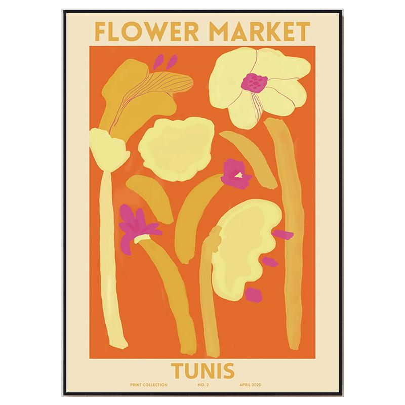 

Винтажный цветочный рыночный плакат Цветочный магазин Маркет Принты Стокгольм Лиссабон Копенгаген Амстердам Болонья Токио Плакат Холст Декор 30x40cm No Framed