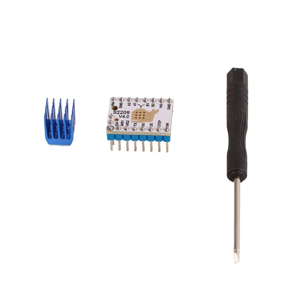 Motor Driver Compatible TMC2209 Ultra‑Quiet Stepper Drive with Heatsink for 3D Printer