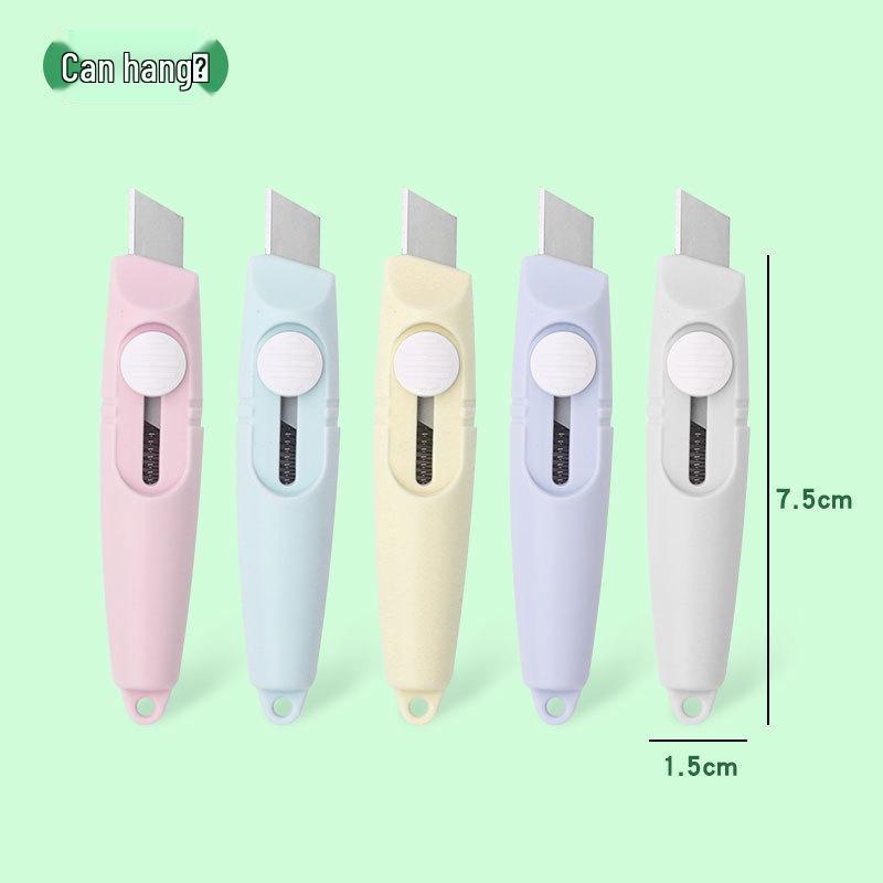 Compact Box Cutter: Mini Utility Knife for Students, Portable Letter Opener for Express Delivery and Office Paper Cutting