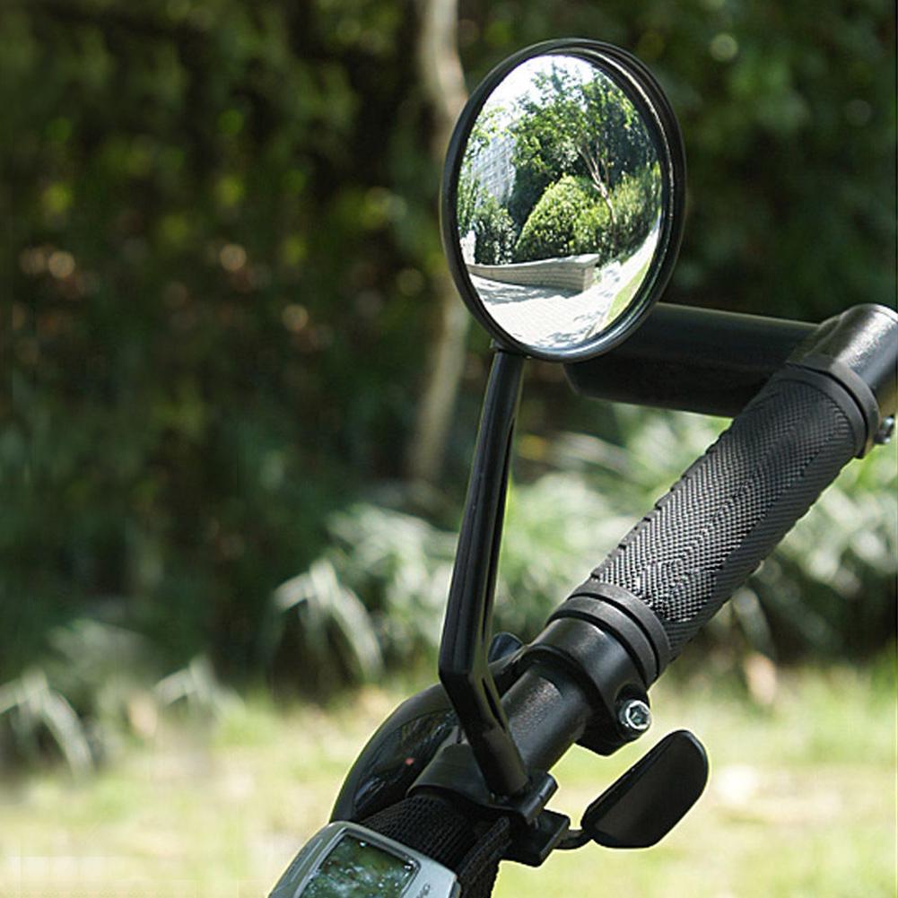 2Pcs Wide Angle Convex Safety Mirror Adjustable Handlebar Rear View Mirrors Bicycle Mirror for Mountain Road Bike Bicycle