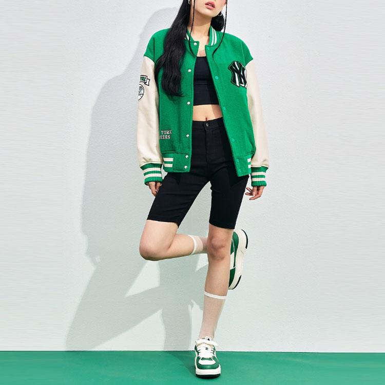 New MLB Baseball Jacket Unisex Green 3AJPV0131-50GNP