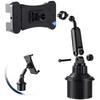 Car Cup Holder Magnetic Phone Mount 360 Rotation Secure Flexible Clip On Universal Smartphone Stand